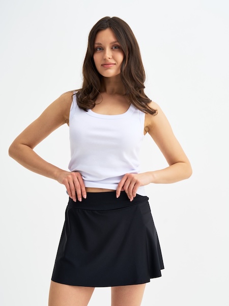 Юбка-шорты с карманами (бифлекс)